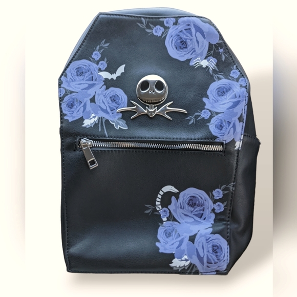 Disney Handbags - Jack Skellington Floral Coffin Mini Backpack - The Nightmare Before Christmas